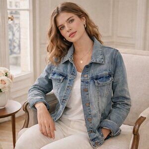 One x One Teaspoon Distressed Denim Jacket